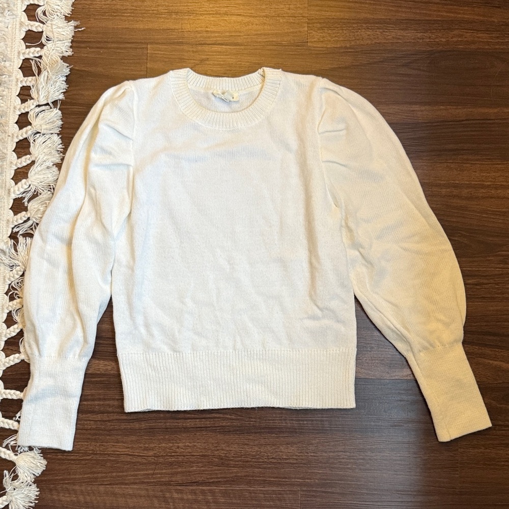 Sugarlips Cream Crew Neck Sweater